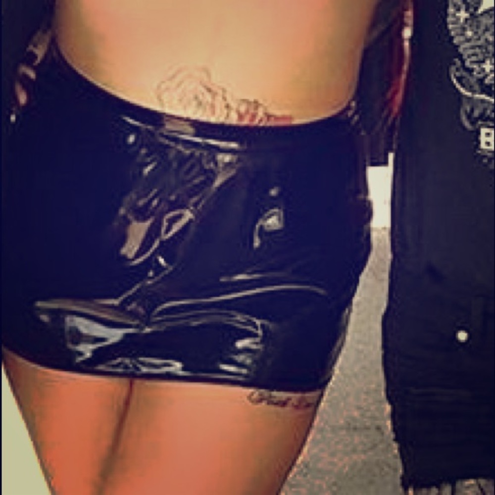 Pleather skirt